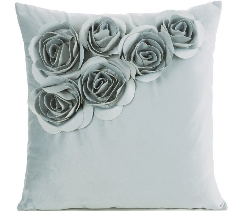 Poszewka dekoracyjna Flores miętowa 45 x 45 cm – dodaje uroku
