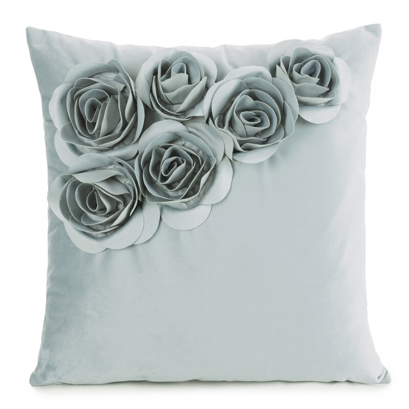 Poszewka dekoracyjna Flores miętowa 45 x 45 cm – dodaje uroku