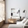 Obraz ręcznie malowany abstrakcyjny kremowy 80 X 80 CM – dla nowoczesnych wnętrz