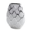 Wazon ceramiczny Solen srebrny 10 x 21 cm – idealny na kwiaty