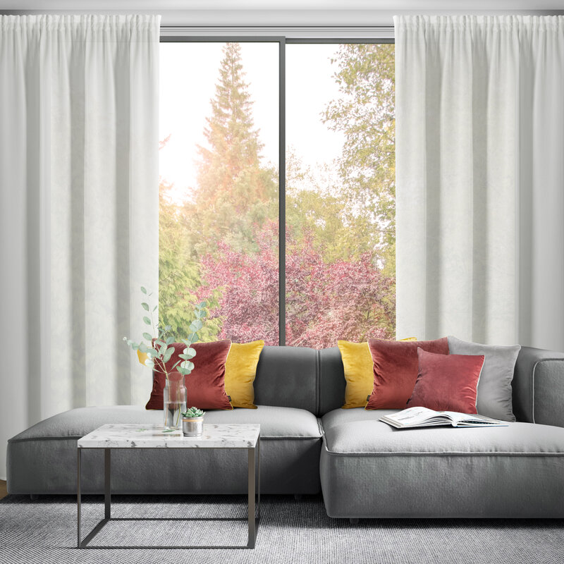 Firana gotowa Rossi biały 135 x 270 cm – rozjaśnia wnętrze