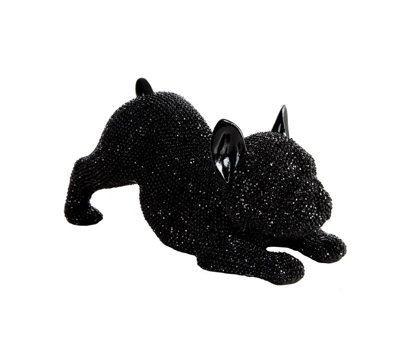 Figurka ceramiczna ELDO czarna 19 X 8 X 9 CM – buldog francuski