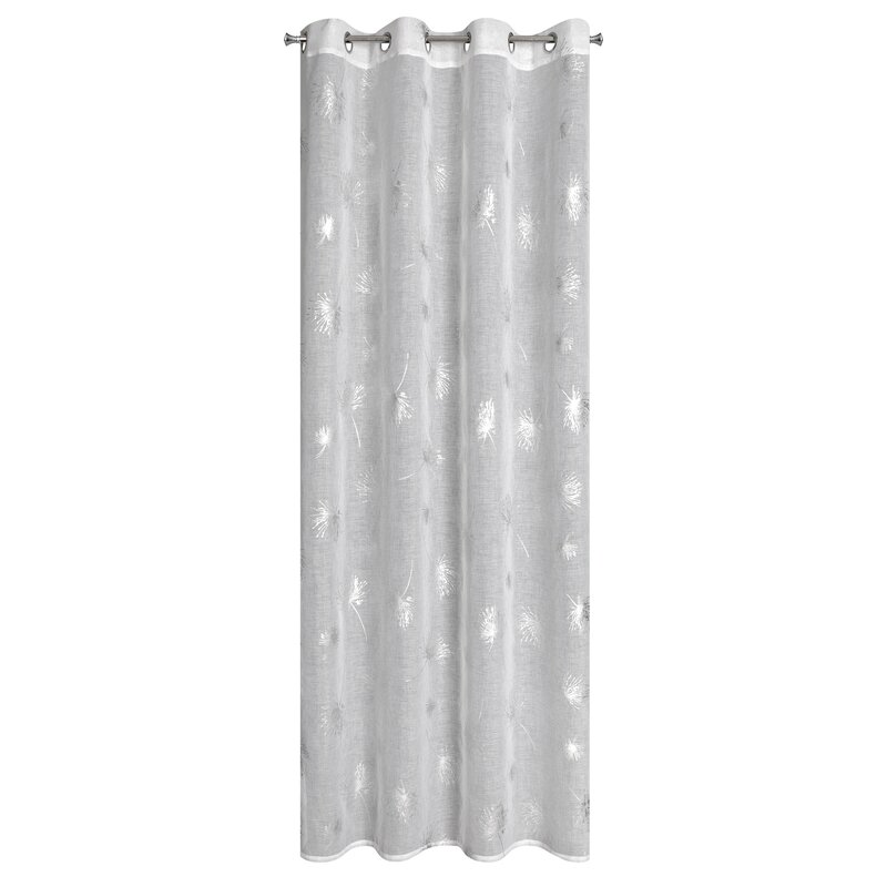 Firana gotowa biała 140 x 250 cm – gotowa do zawieszenia