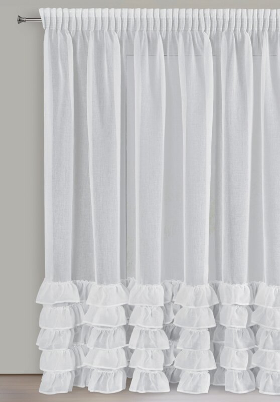 FIRANA GOTOWA DANI 1 NA TAŚMIE 300 X 250 CM BIAŁY