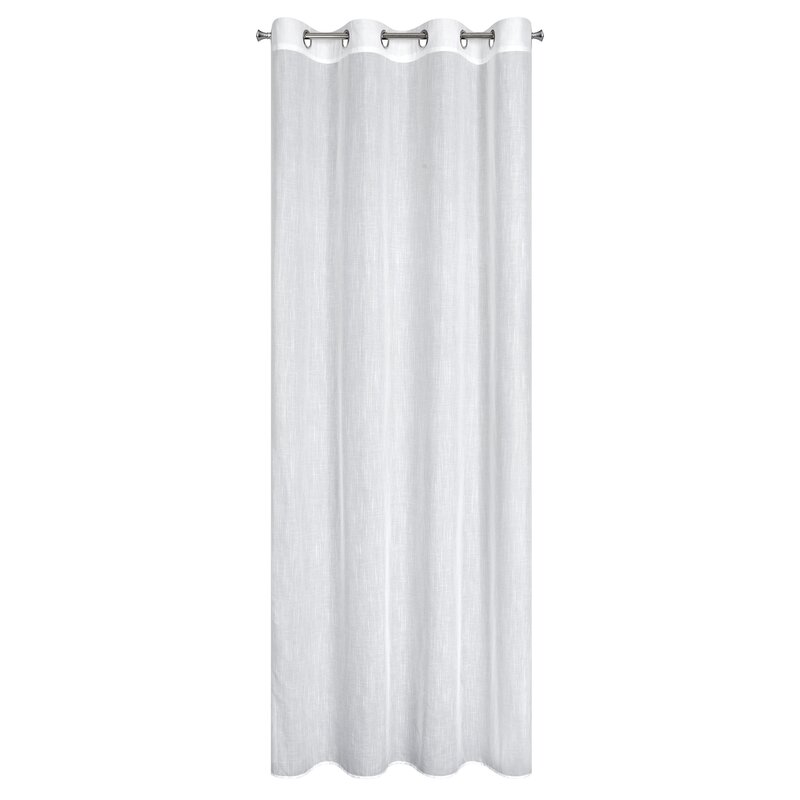 Firana gotowa deszczyk biała 140 x 250 cm – rozprasza światło