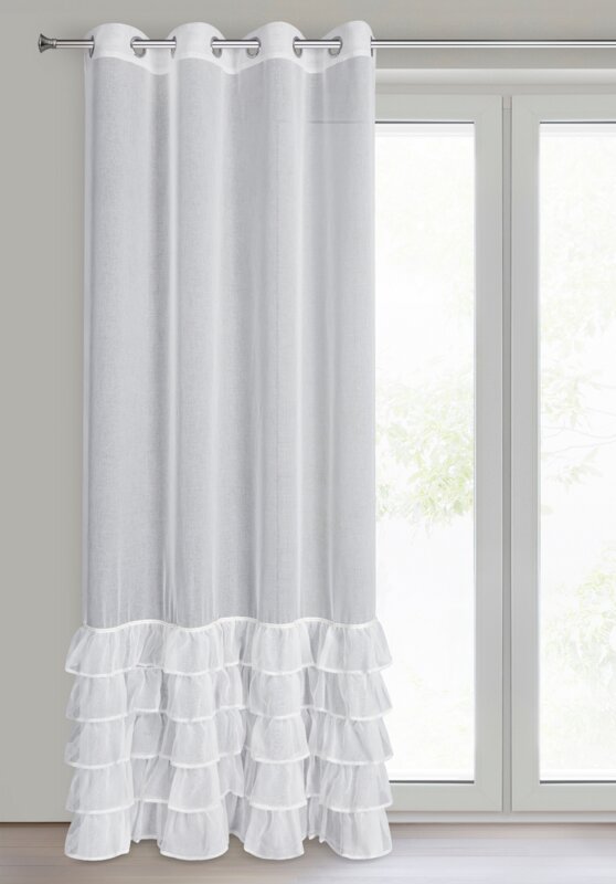 Firana gotowa Carli biały 140 x 250 cm – dodaje przytulności