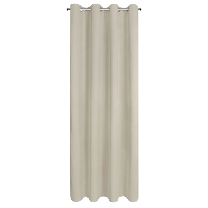 Zasłona gotowa Nita beżowa 140 X 250 cm – miękka i przytulna