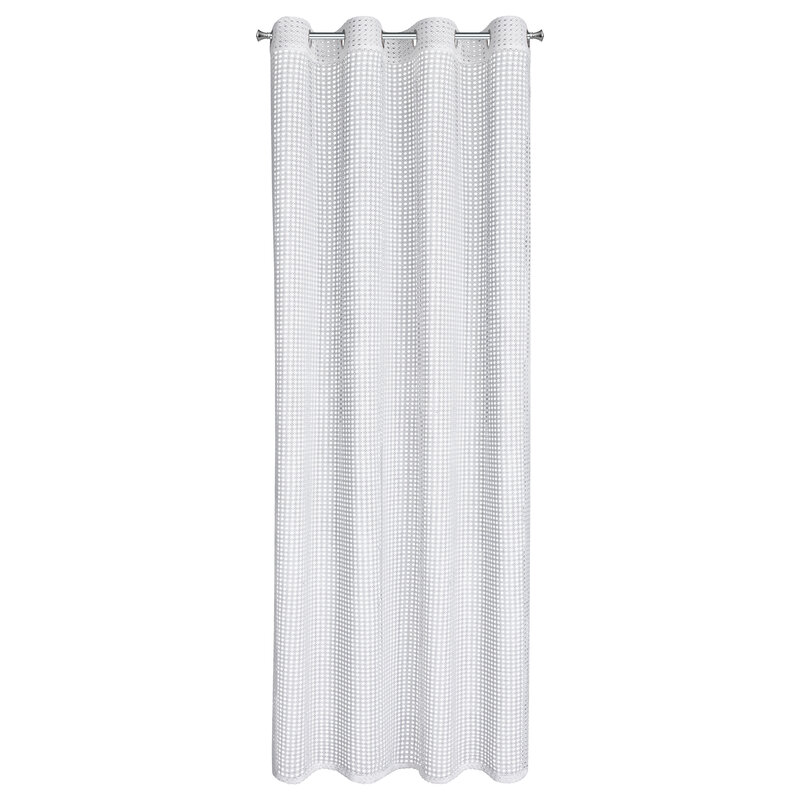 Firana gotowa siatka biała 140 x 250 cm – rozprasza światło