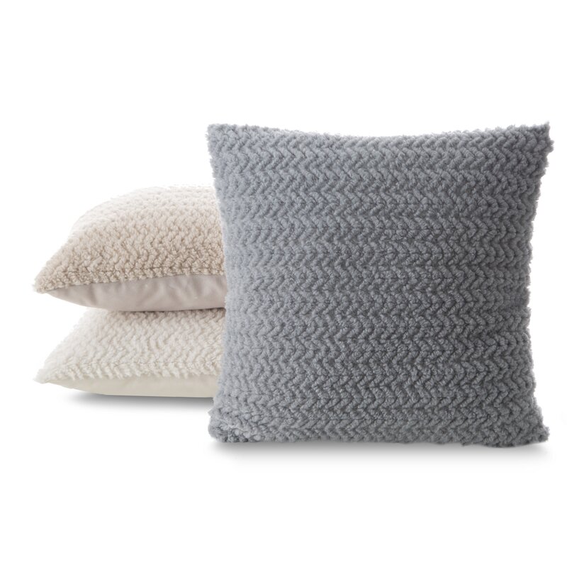 Poszewka Laris srebrna 45 x 45 cm – doda blasku wnętrzu
