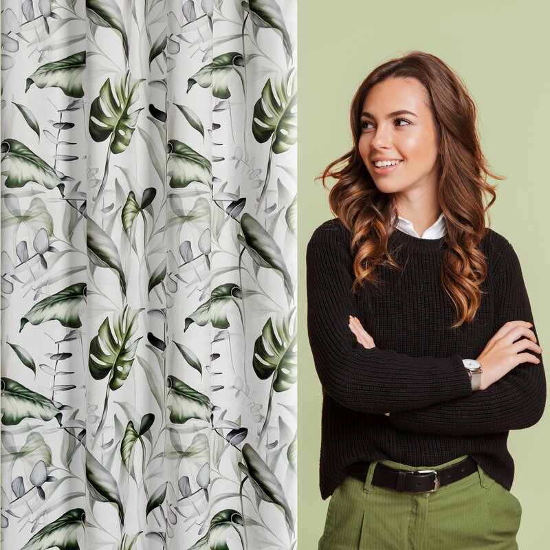 Zasłona gotowa Ellen biała 140 x 250 cm – zaciemniająca wnętrze