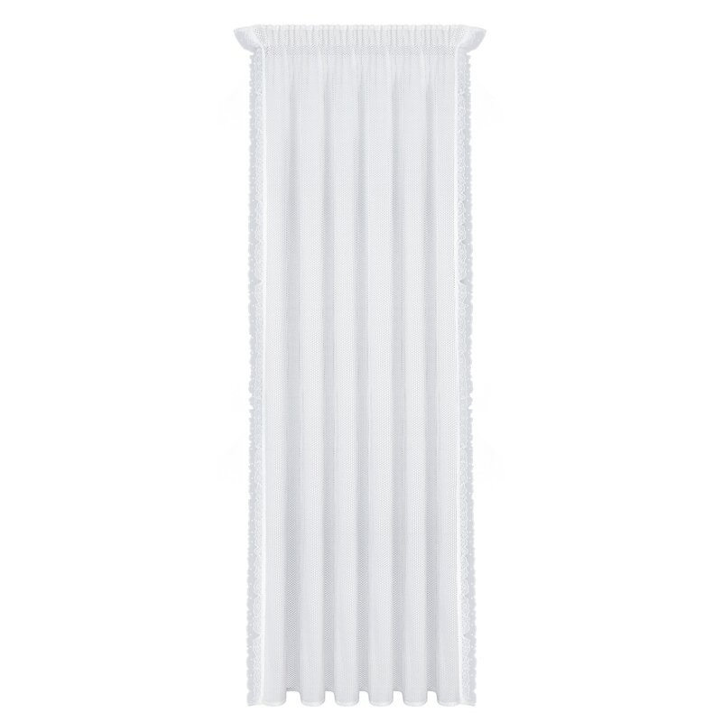 Firana gotowa Agness biała 140 x 270 cm – subtelnie filtruje światło