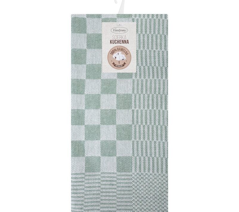 Ręcznik kuchenny zielony 50 x 70 cm – odświeża kuchnię