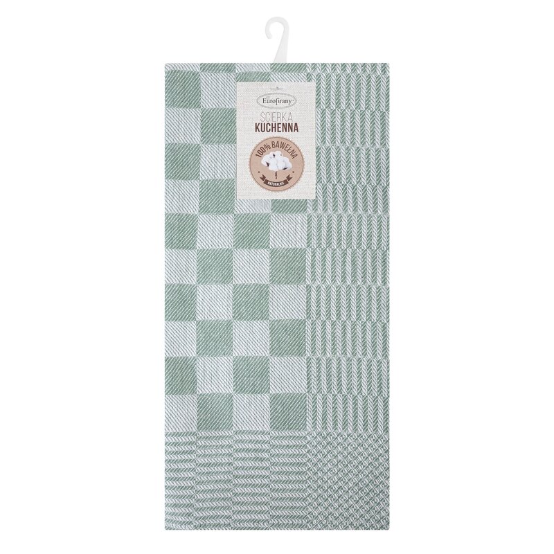 Ręcznik kuchenny zielony 50 x 70 cm – odświeża kuchnię