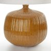 Lampa stołowa Benti jasnobrązowa O 50 x 70 cm – doda ciepła wieczorom