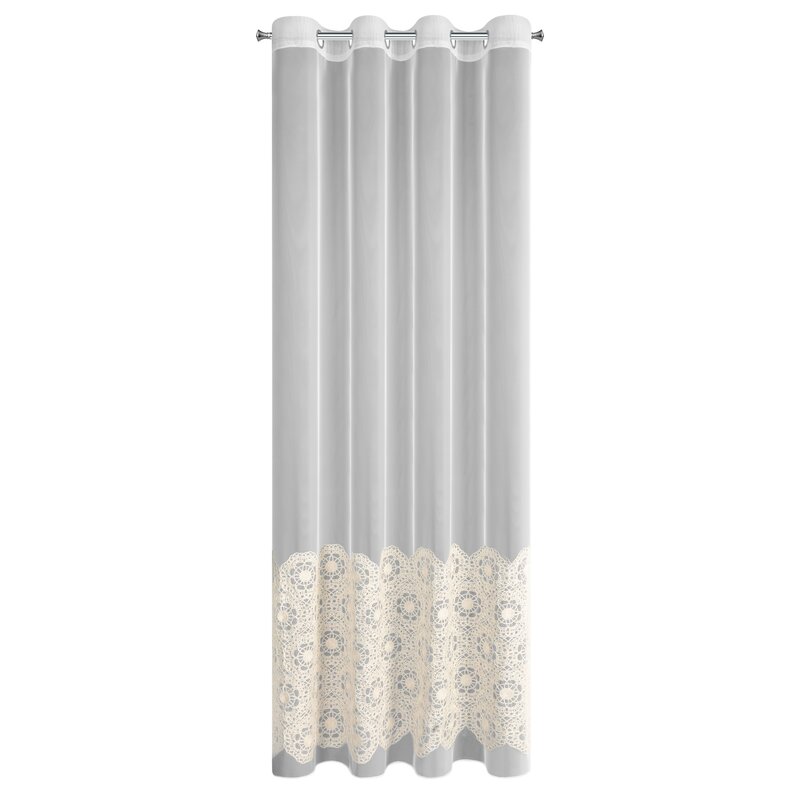 Firana gotowa Liza beżowa 140 x 250 cm – rozprasza światło