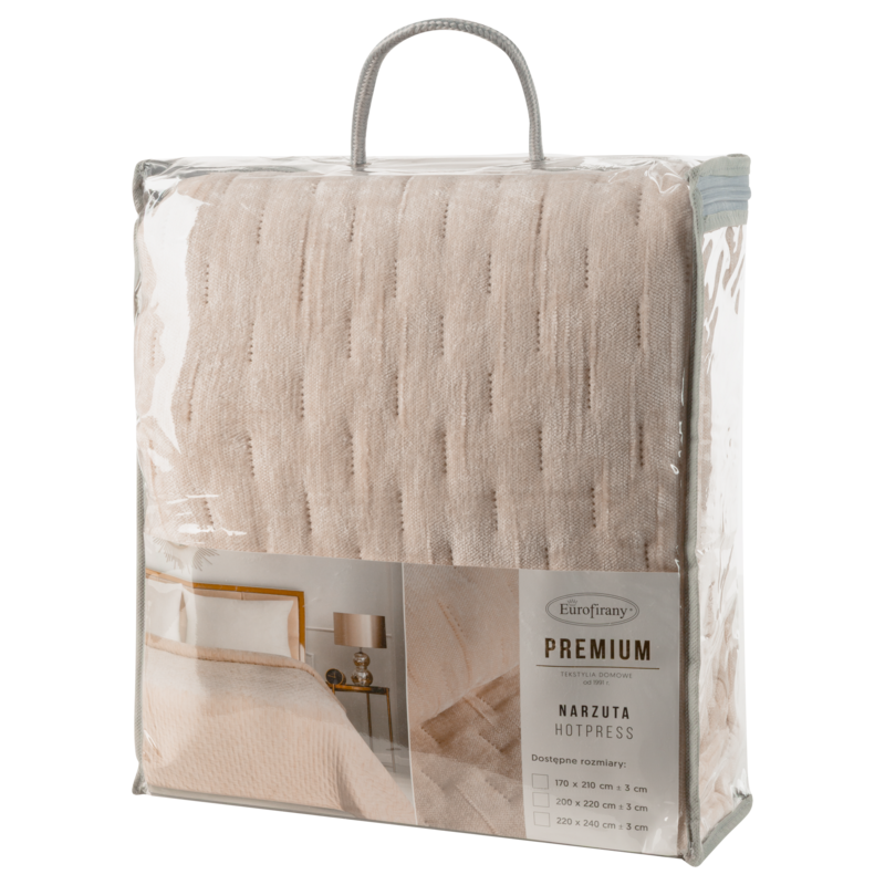 Narzuta Chelen1 kremowa 170 x 210 cm – pięknie otula łóżko