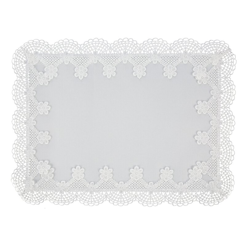 Obrus dekoracyjny Rita biały 30 x 40 cm – doda szyku Twoim wnętrzom