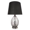 Lampa stołowa Adeline srebrna O 30 x 74 cm – tworzy przytulną atmosferę