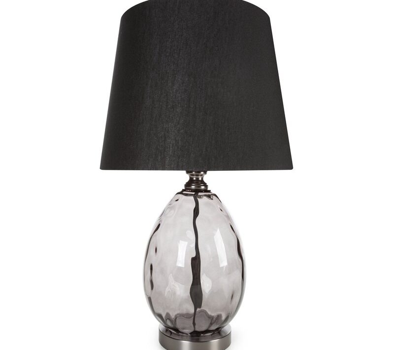 Lampa stołowa Maya czarna O 30 x 59 cm – do przytulnych wnętrz