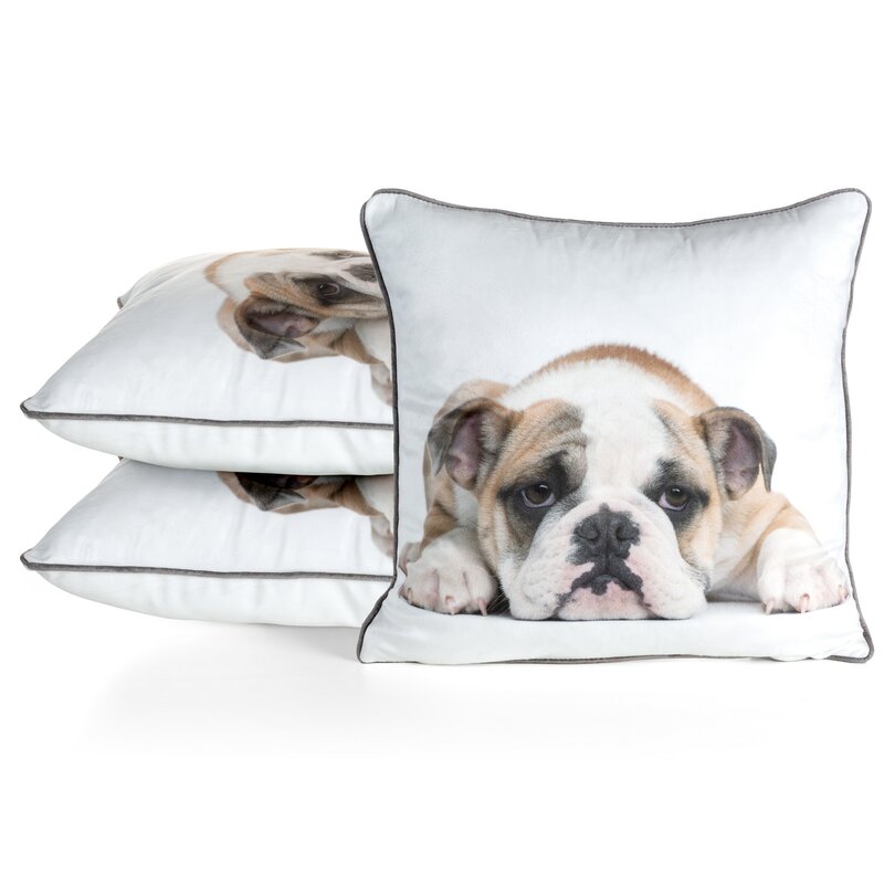 Poszewka Animal 81 biała 45 x 45 cm – wprowadza ciepło