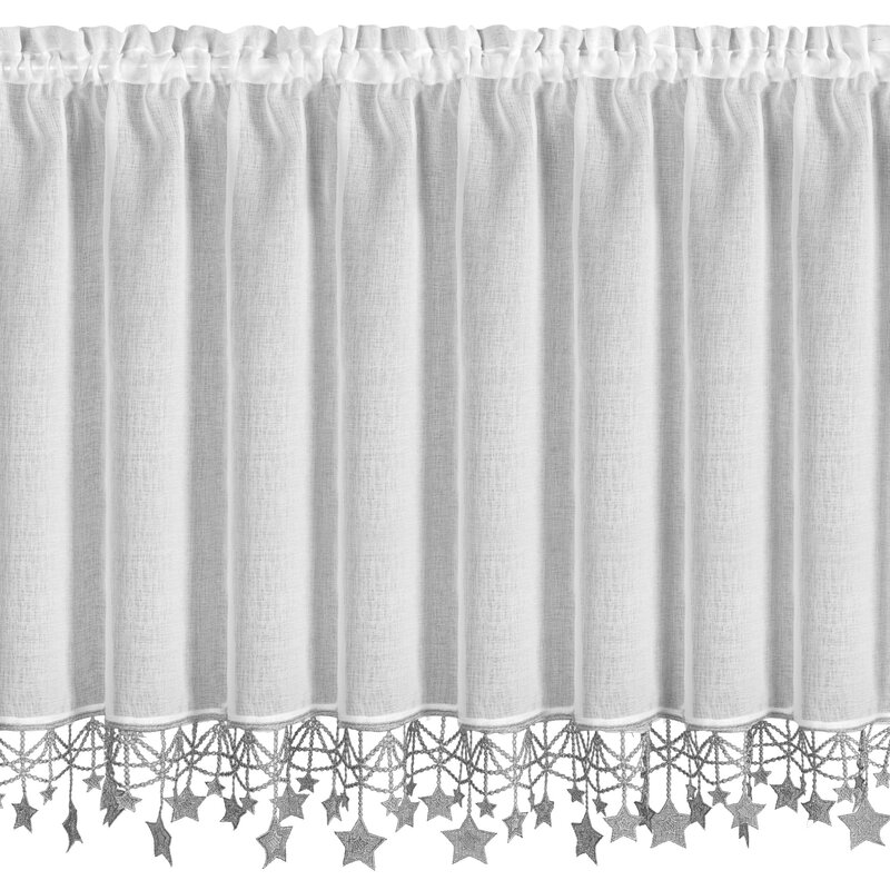 Zasłona świąteczna SW/XMAS/FIR biała 90x150 cm – idealna na Boże Narodzenie