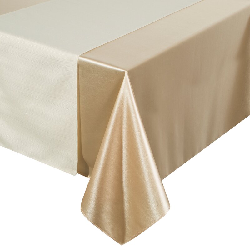 Obrus Boże Narodzenie GLAMO beżowy 140 x 300 cm – idealny na święta