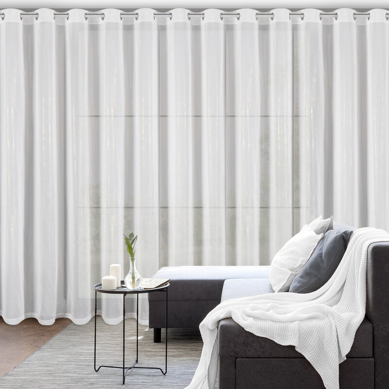 Firana gotowa Missy biała 300 x 250 cm – rozprasza światło