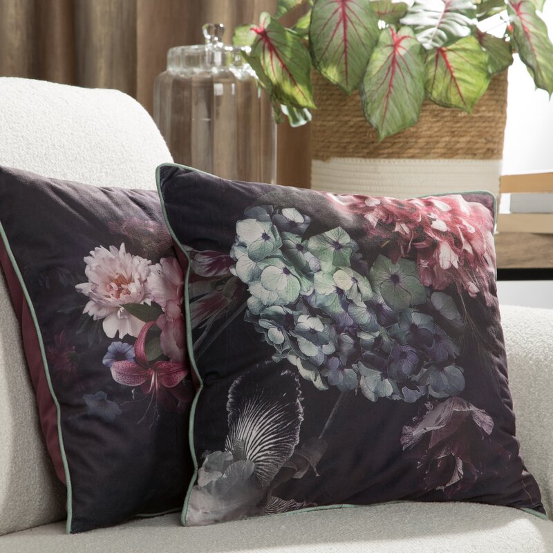 Poszewka welwetowa bordowa 45x45 cm – doda luksusu