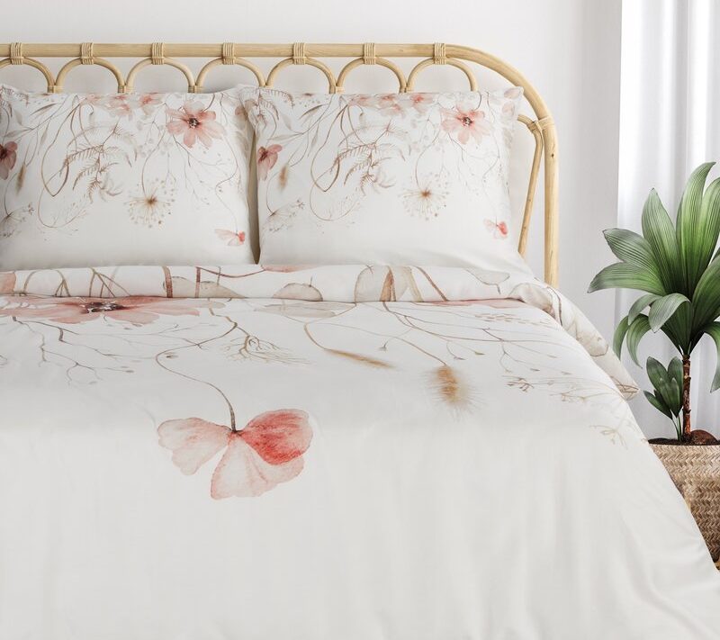 Pościel satynowa biała 140 x 200 cm – elegancki design