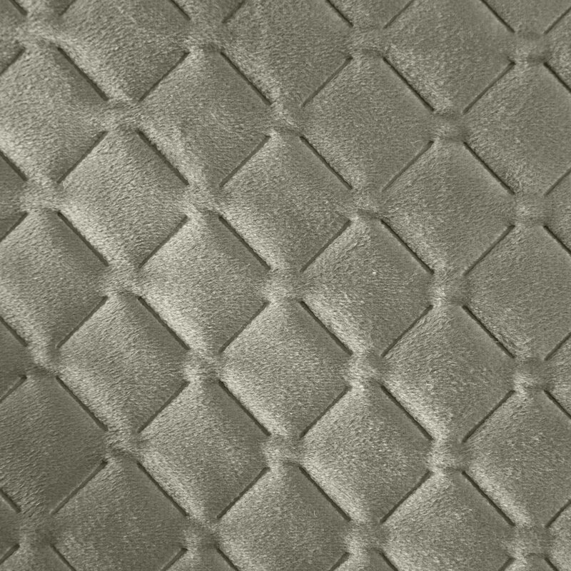 Narzuta velvet srebrna 200 x 220 cm – dodaje luksusu sypialni