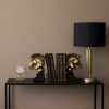 Figurki koni czarne 23 x 9 x 21 cm – stylowy akcent w salonie
