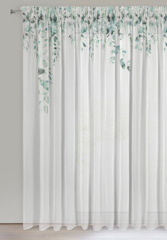 Zasłona gotowa Betsy biała 350 X 250 CM – lekka i zwiewna
