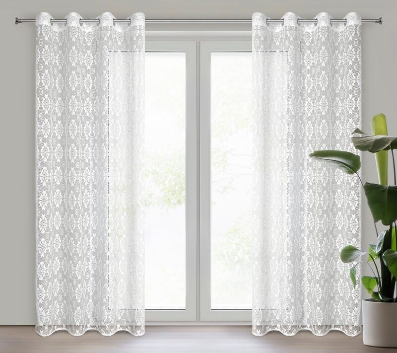 Firana gotowa Iga biała 140 x 250 cm – rozjaśnia wnętrze