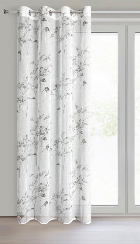 Zasłona gotowa biała 140 x 250 cm – zaciemniająca i stylowa