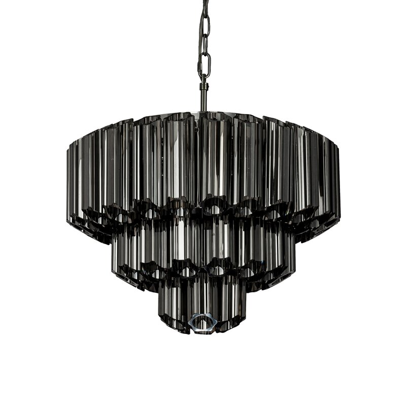 Lampa sufitowa Dana grafitowa o 43 x 150 cm – wprowadza blask
