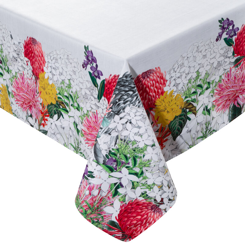 Obrus z nadrukiem Summer3 naturalny 140 x 220 cm – wprowadzi letni nastrój