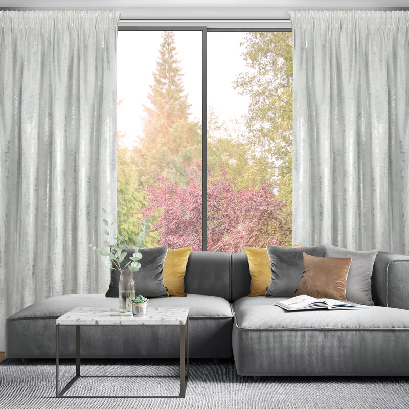 Zasłona gotowa Renia biały 140 x 270 cm – doda blasku wnętrzu
