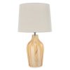 Lampa stołowa Devin kremowa O 20 x 33 cm – subtelny blask we wnętrzu