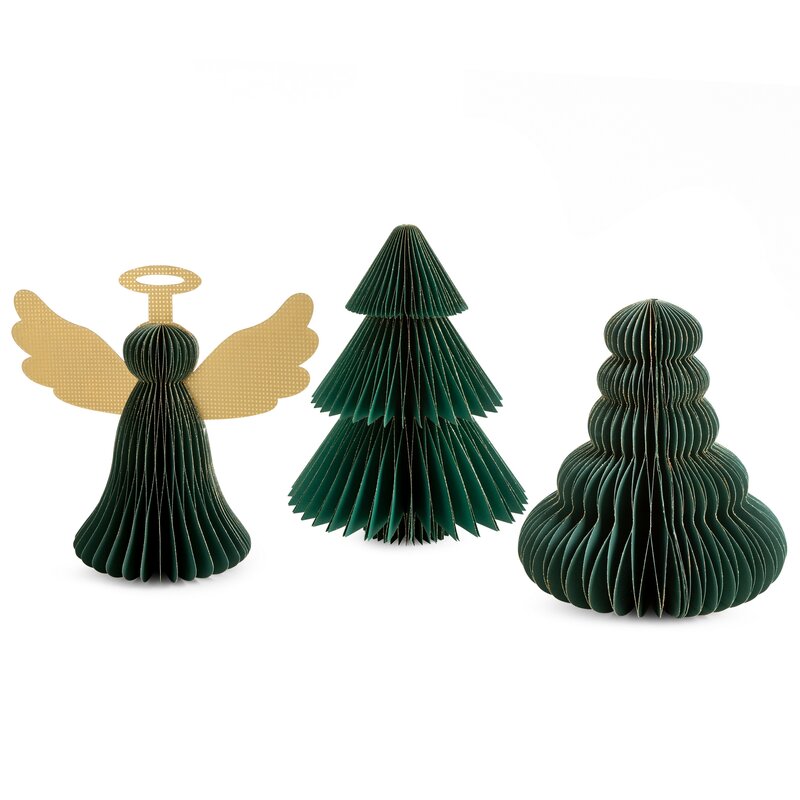 Ozdoba świąteczna zielona 25 x 15 x 25 cm – idealna dekoracja świąteczna