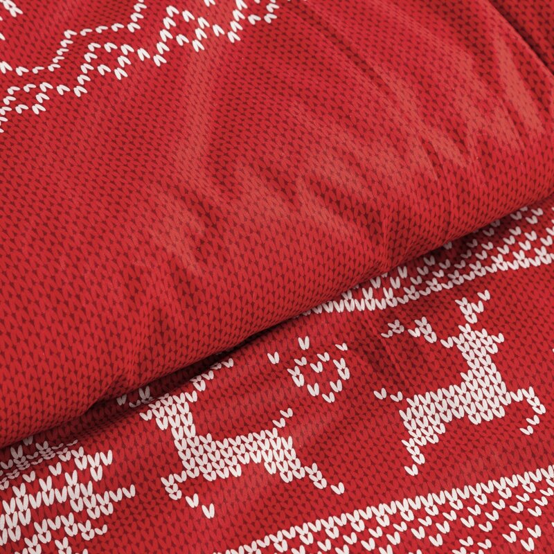 KOMPLET POŚCIELI ŚWIATECZNEJ NOEL02 140 X 200 CM CZERWONY
