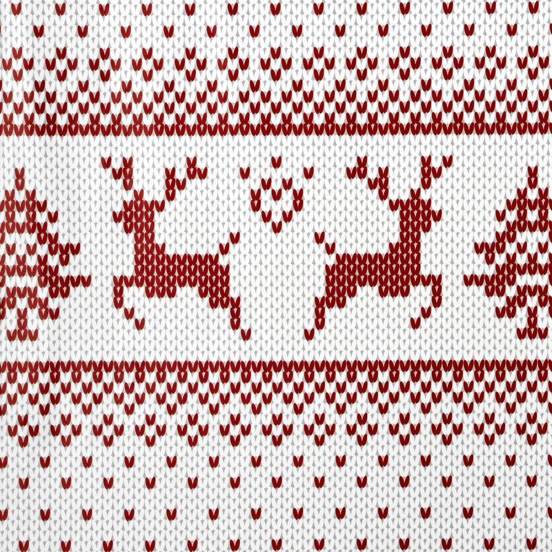 ZASŁONA ŚWIATECZNA NOEL01 140 X 250 CM BIAŁY