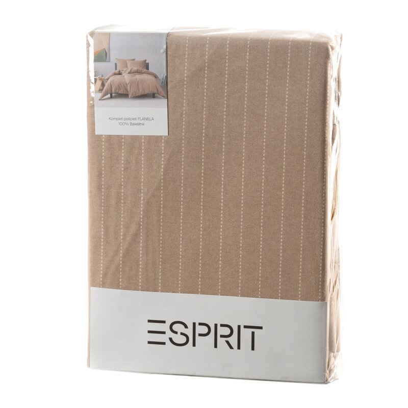 KOMPLET POŚCIELI ESPRIT 07 160 X 200 CM BEŻOWY