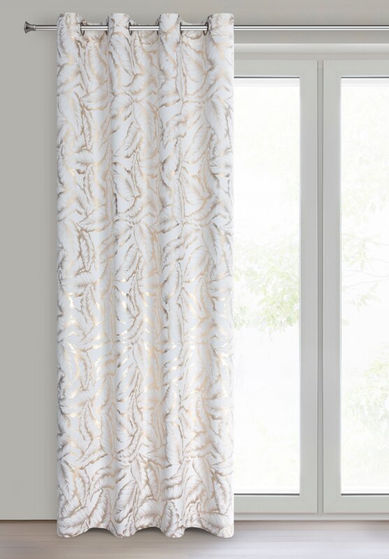Zasłona gotowa Milena biała 140 x 250 cm – chroni przed słońcem