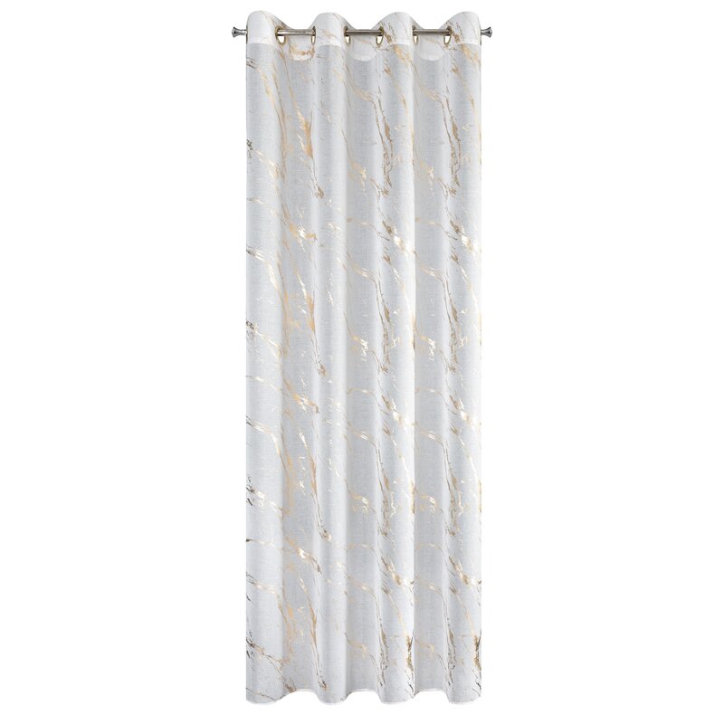 Firana gotowa Molly1 biała 140 X 250 CM – z delikatnym blaskiem