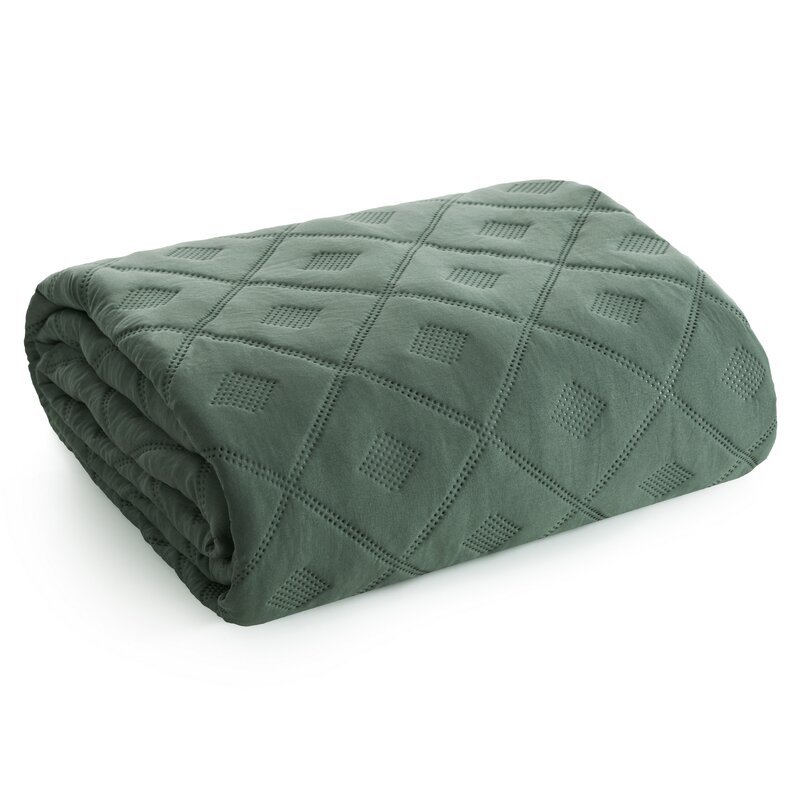 Narzuta Alara6 zielona 170 x 210 cm – odmieni wygląd łóżka