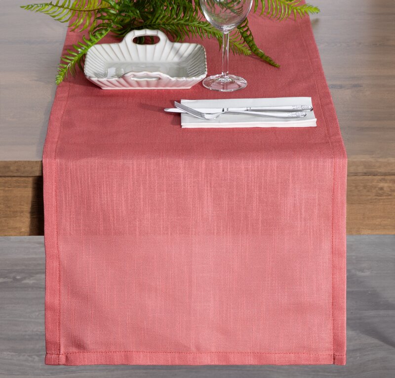 Obrus z nadrukiem SUMMER12 ceglasty 40 x 140 cm – wprowadza przytulność
