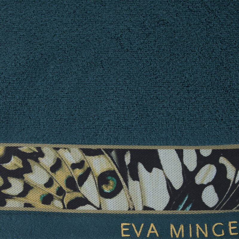 Ręcznik Eva Minge ciemnoturkusowy 30 x 50 cm – miękki i chłonny
