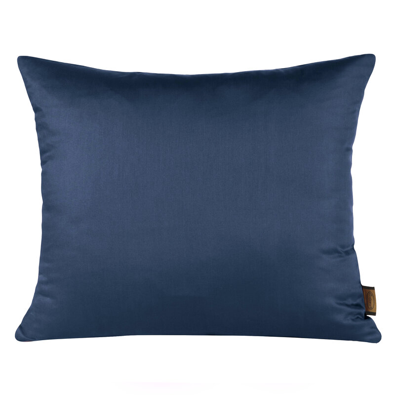 Poszewka bawełniana Nova granatowa 50 x 70 cm – dodaje blasku