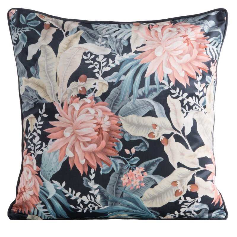 Poszewka velvet czarna 45 x 45 cm – doda szyku wnętrzu