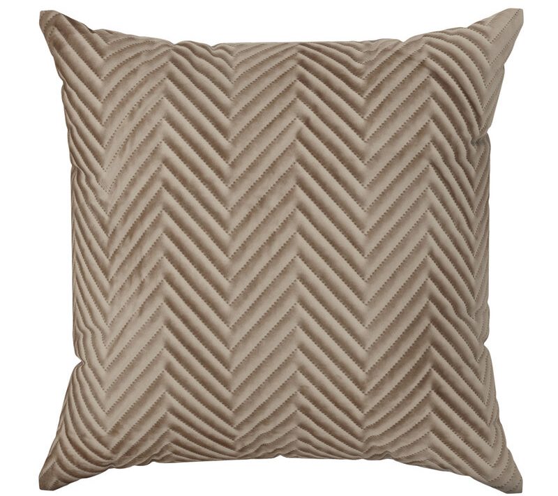 Poszewka velvet brązowa 45 x 45 cm – miła w dotyku